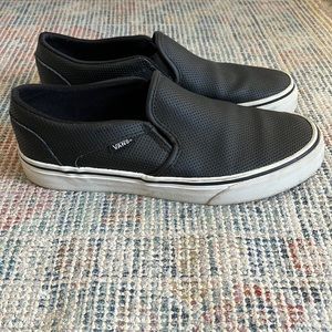 Black Classic Vans Size 8